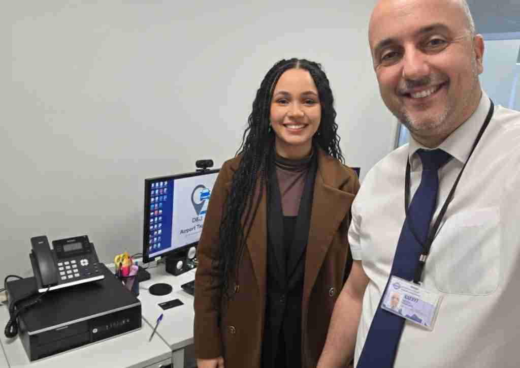 Daniel and Juliana Migliozzi, founders of D&J Airport Transfers